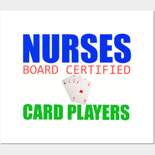 Nurses Play Cards Posters and Art